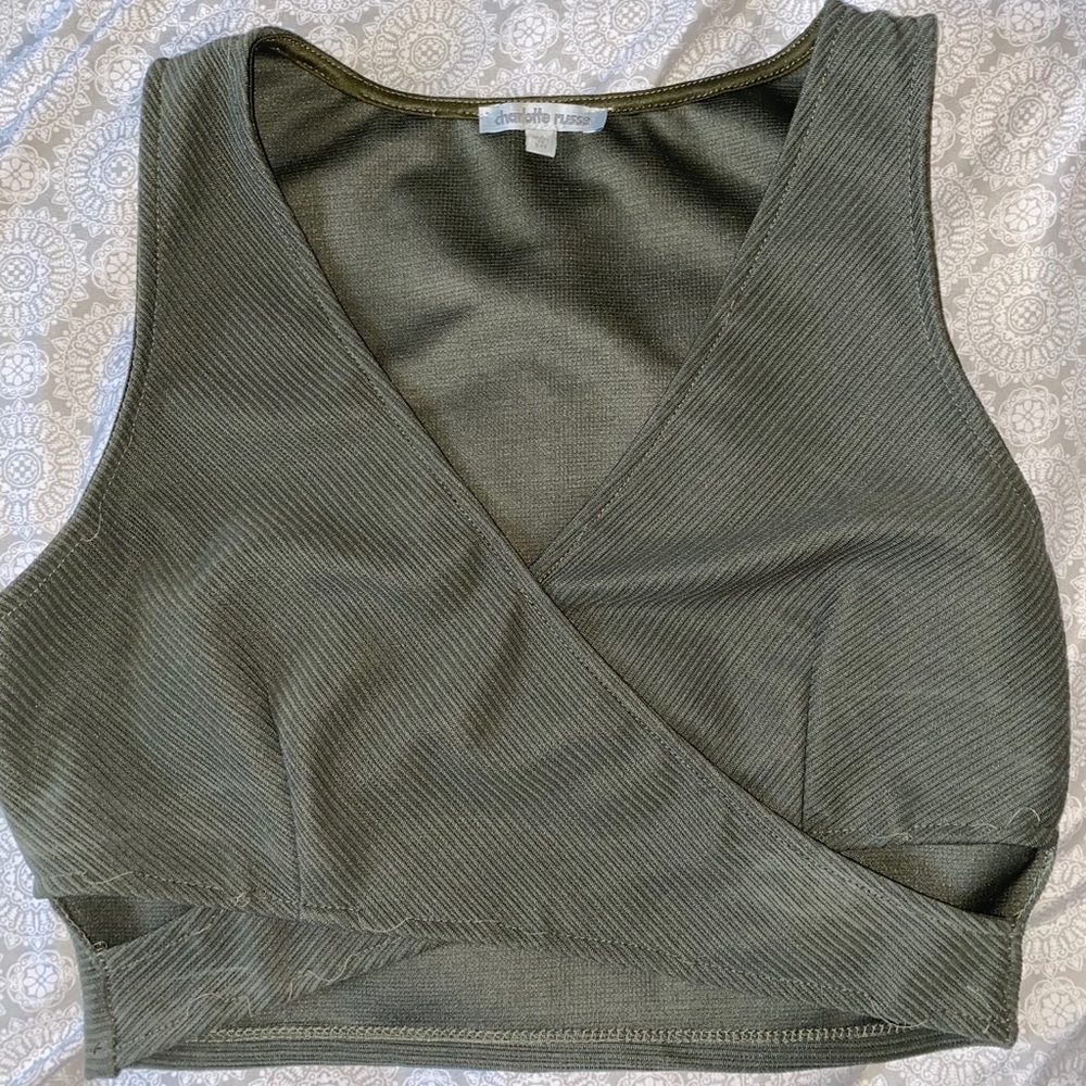 Green Crop Top